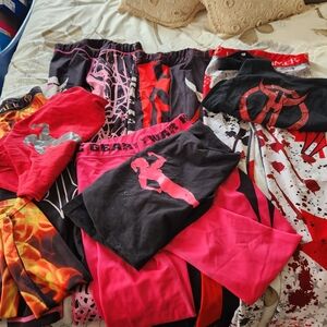 Women's Black and Pink Intimates Set